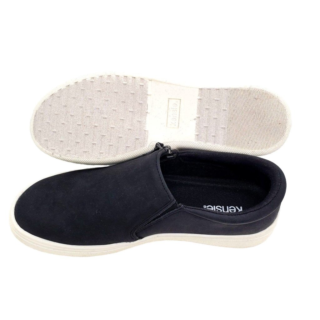 Kensie 7.5 Sneaker Woman Soren Zip Side Slip-On Shoe Minimalist Athleisure Casua — image 7 of 8
